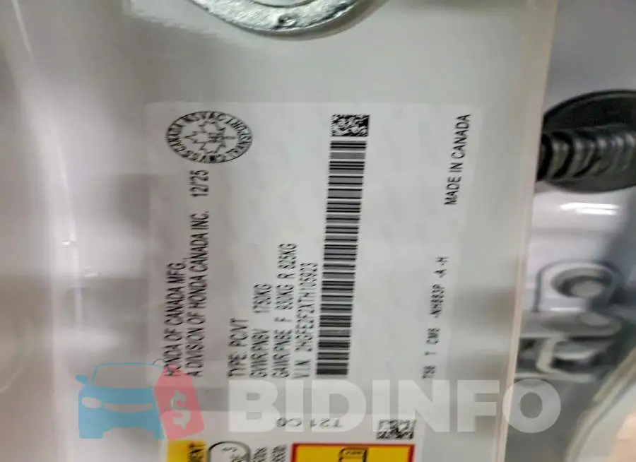 2HGFE2F2XTH105923 Photo# 13