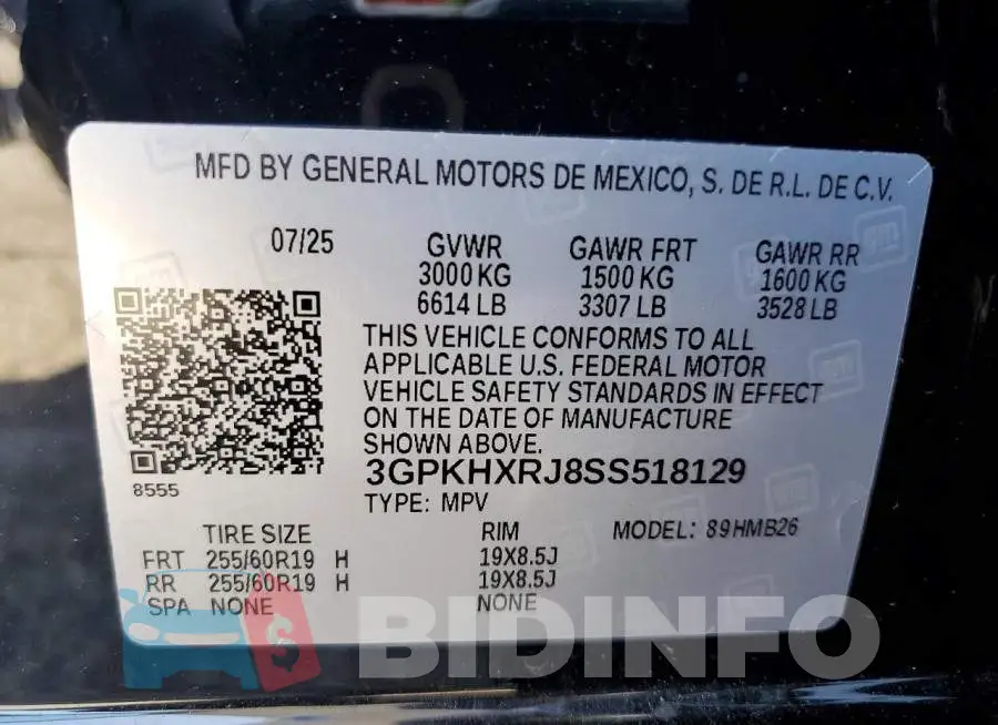 3GPKHXRJ8SS518129 Photo# 13