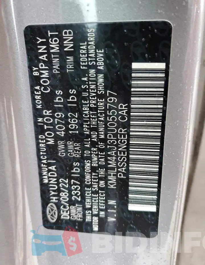 KMHLM4AJ3PU055797 Photo# 12