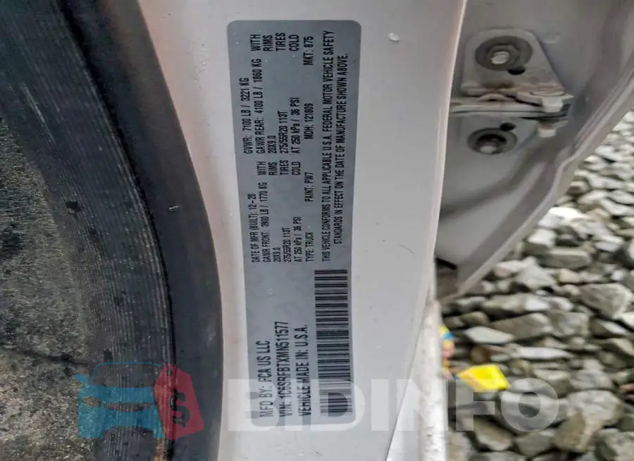 1C6SRFBTXMN511577 Photo# 12