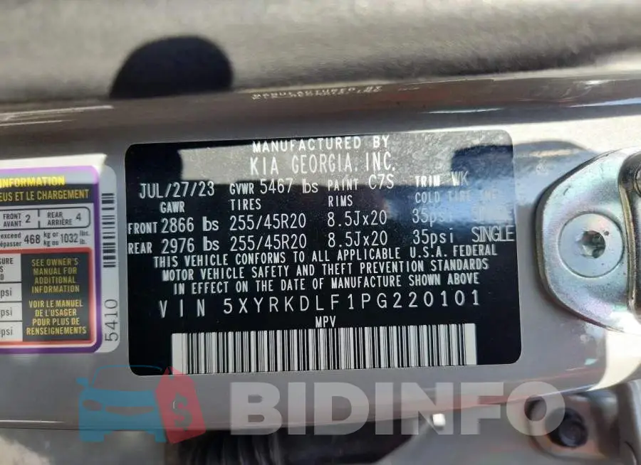 5XYRKDLF1PG220101 Photo# 13