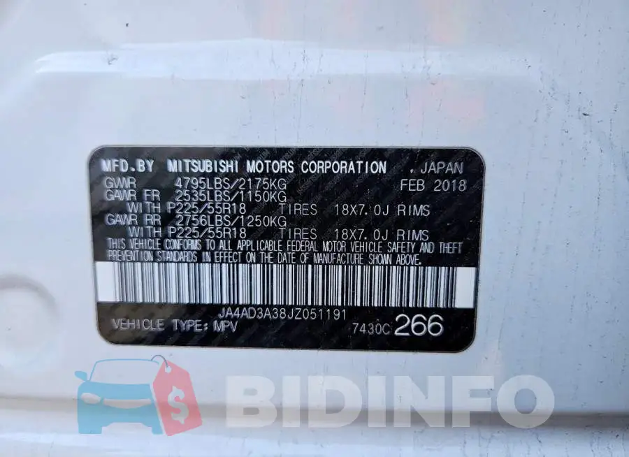 JA4AD3A38JZ051191 Photo# 14
