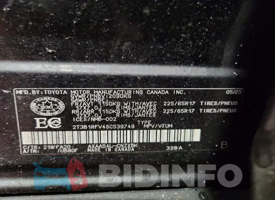 2T3B1RFV4SC539749 Photo# 13