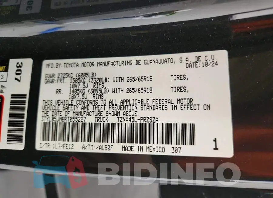 3TYLB5JN8RT055227 Photo# 13
