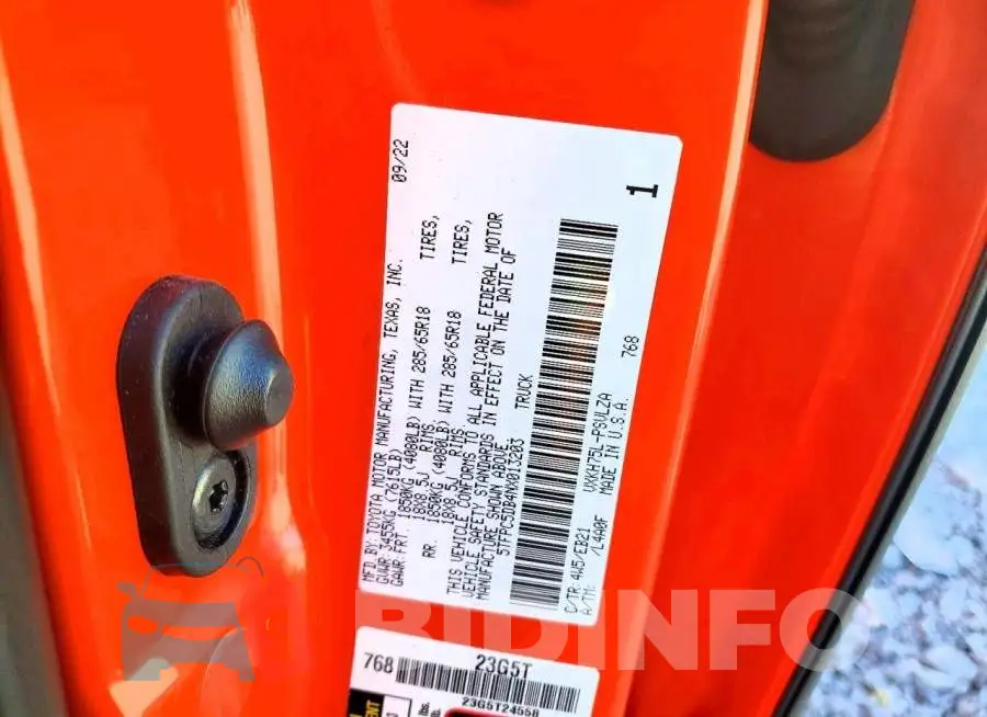 5TFPC5DB4NX013203 Photo# 13