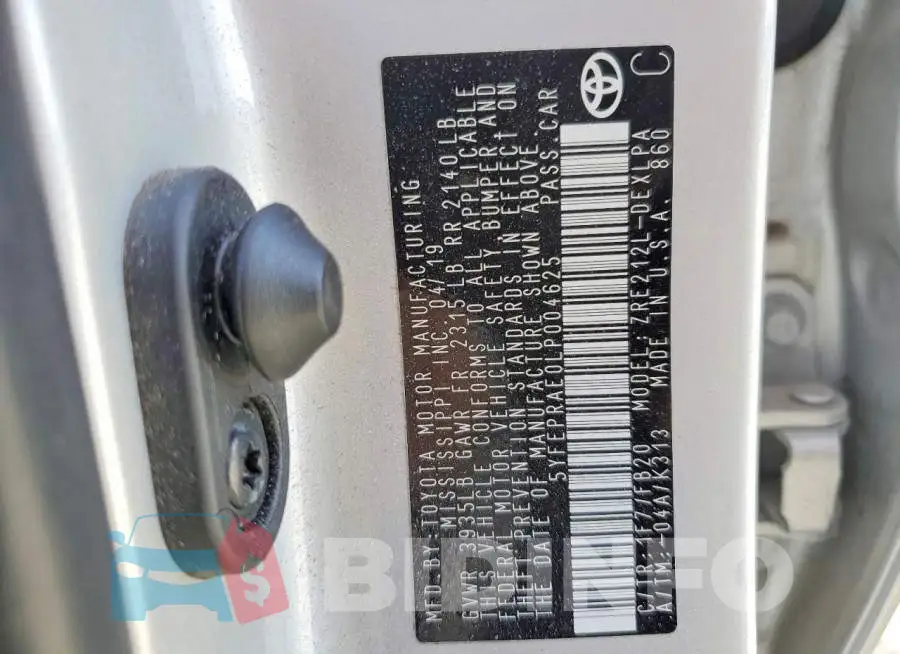 5YFEPRAE0LP004625 Photo# 12