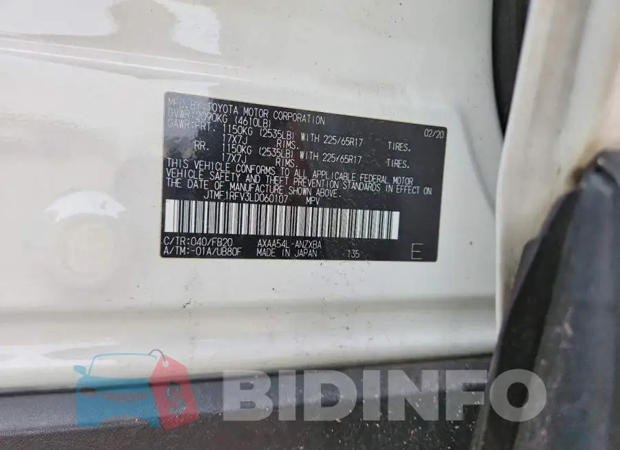 JTMF1RFV3LD060107 Photo# 13