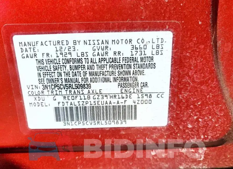 3N1CP5CV5RL509839 Photo# 14
