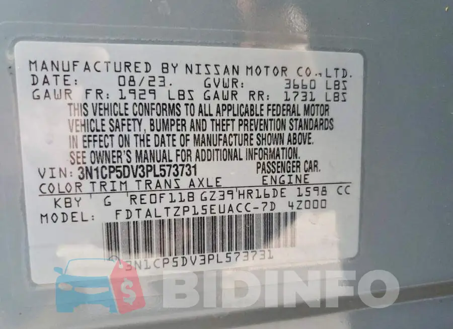 3N1CP5DV3PL573731 Photo# 14