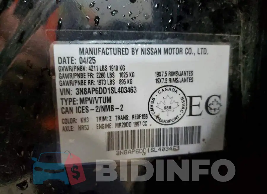 3N8AP6DD1SL403463 Photo# 12