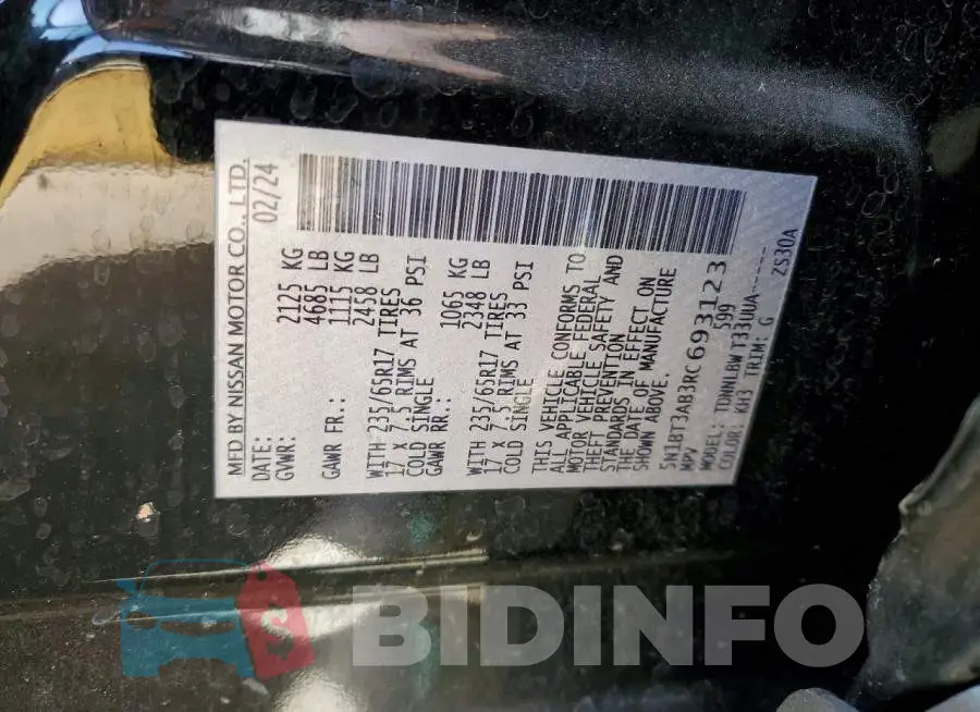 5N1BT3AB3RC693123 Photo# 12