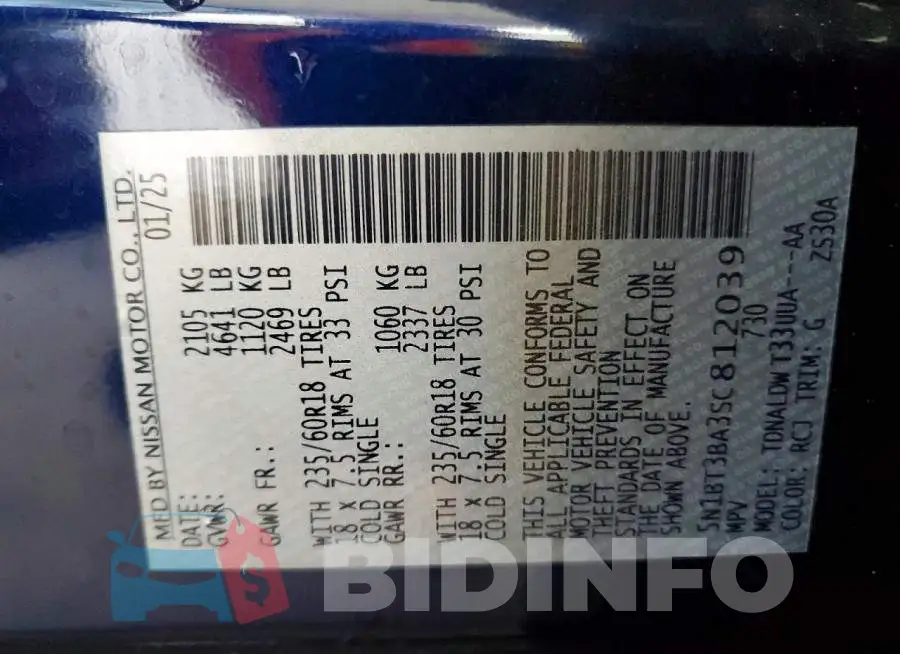 5N1BT3BA3SC812039 Photo# 13