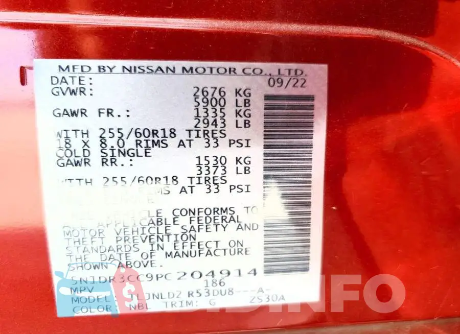5N1DR3CC9PC204914 Photo# 14