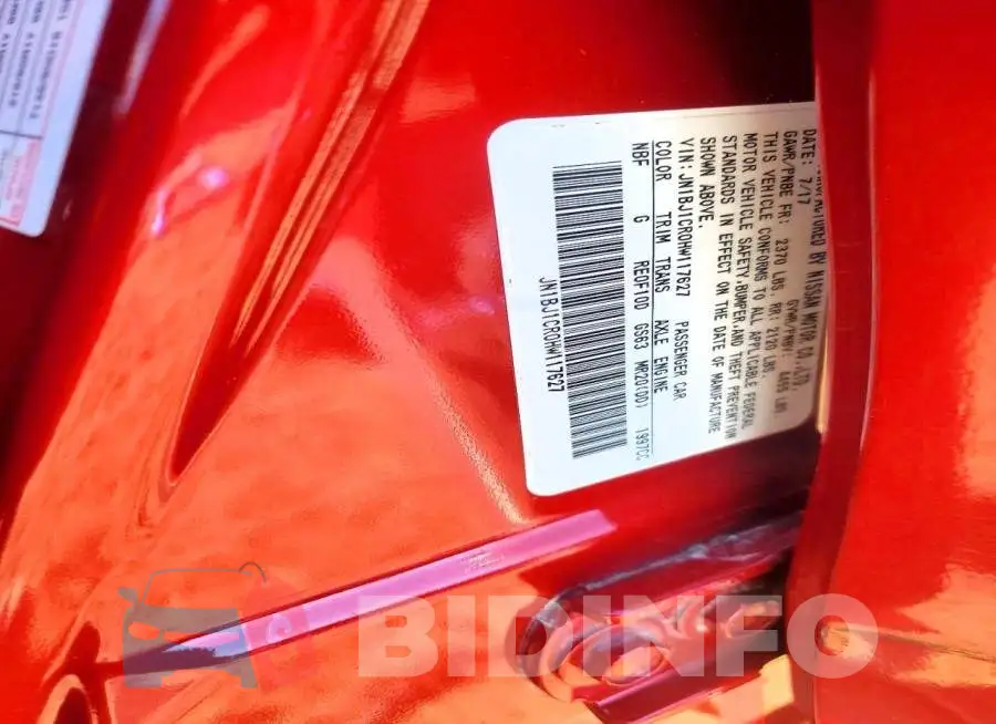 JN1BJ1CR0HW117627 Photo# 13