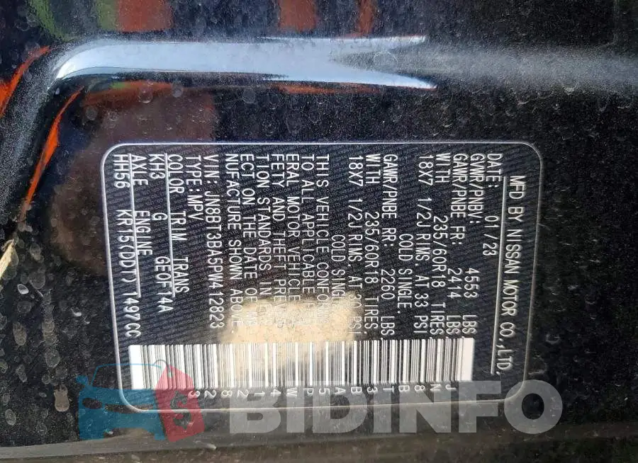 JN8BT3BA5PW412823 Photo# 12