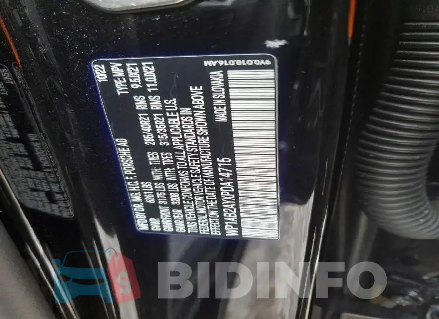 WP1AB2AYXPDA14715 Photo# 12
