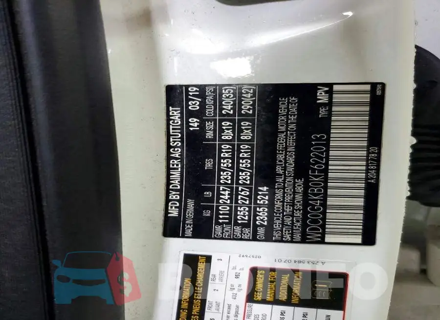 WDC0G4KB0KF622013 Photo# 12