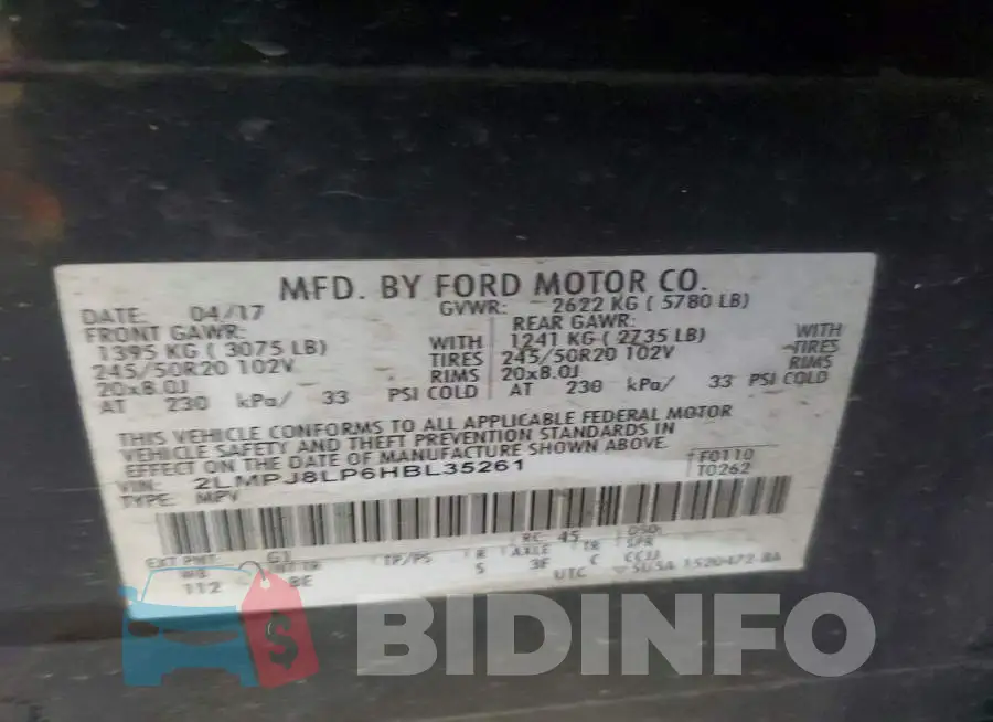 2LMPJ8LP6HBL35261 Photo# 12