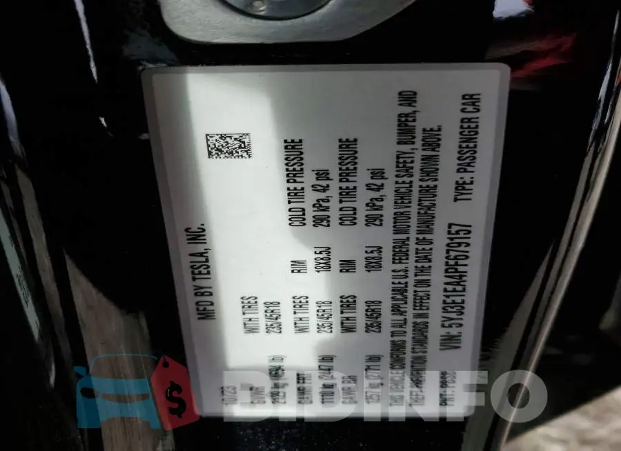 5YJ3E1EA4PF679157 Photo# 12