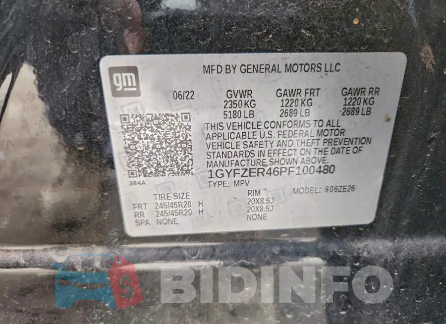 1GYFZER46PF100480 Photo# 13