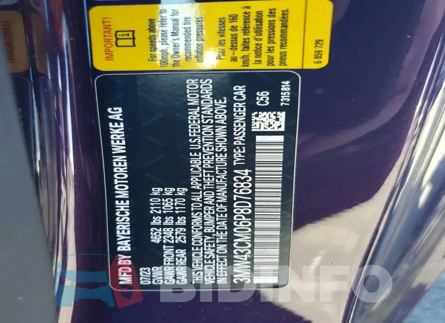 3MW43CM06P8D76834 Photo# 13