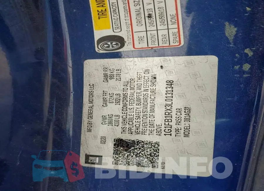 1G1FB1RX3L0131348 Photo# 12