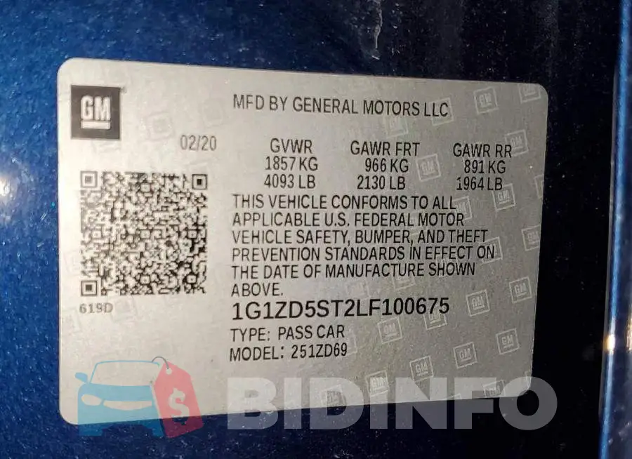 1G1ZD5ST2LF100675 Photo# 12