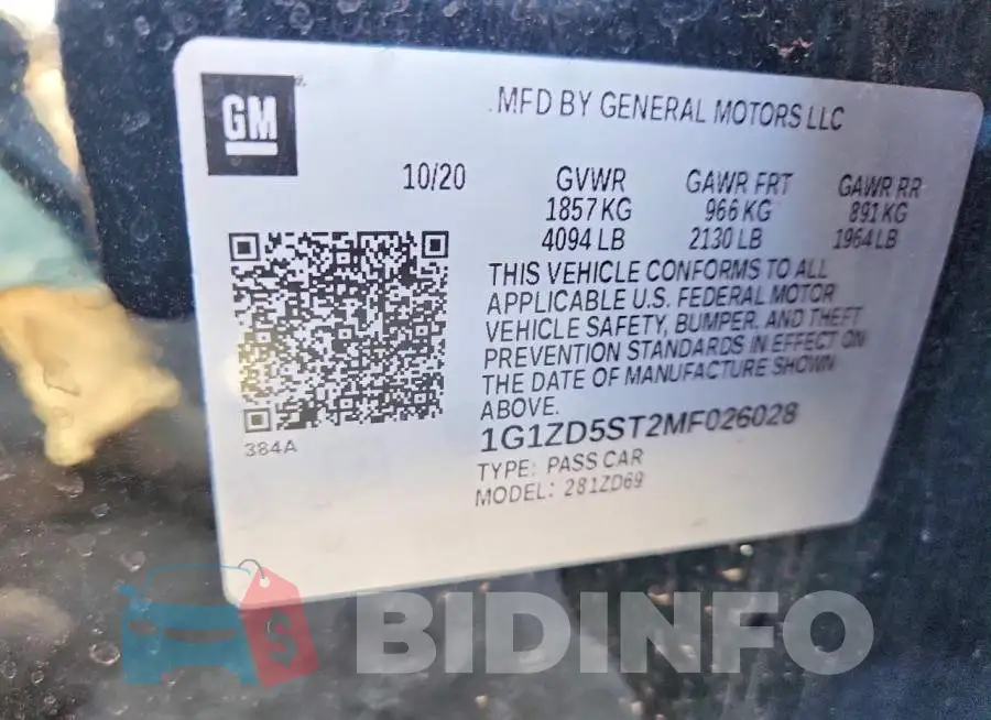 1G1ZD5ST2MF026028 Photo# 12