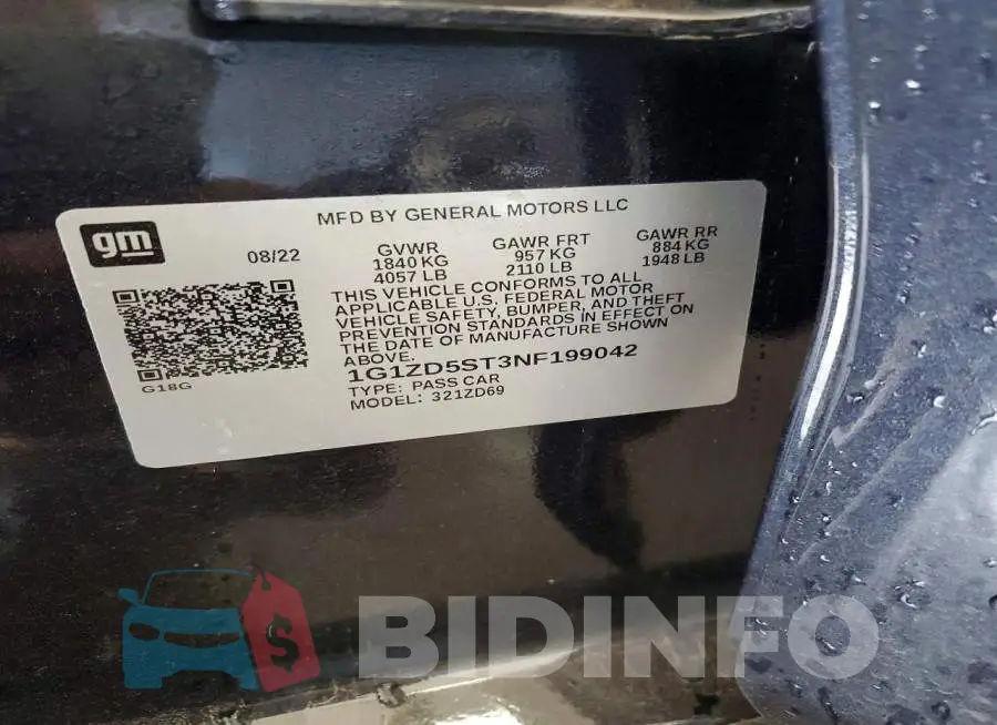 1G1ZD5ST3NF199042 Photo# 12