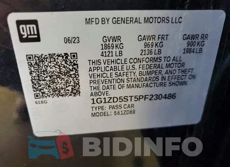 1G1ZD5ST5PF230486 Photo# 12