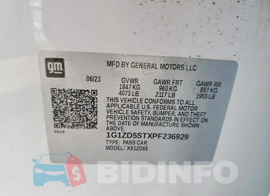 1G1ZD5STXPF236929 Photo# 13