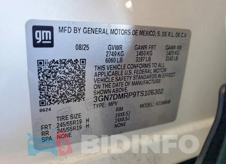 3GN7DMRP9TS106302 Photo# 12