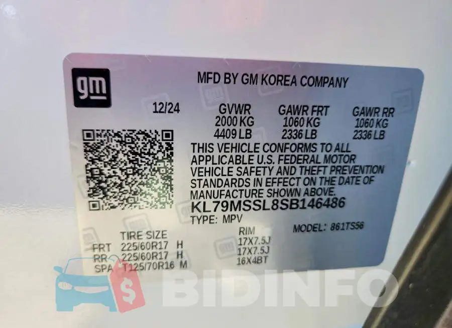 KL79MSSL8SB146486 Photo# 14
