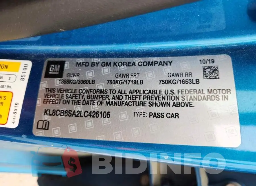 KL8CB6SA2LC426106 Photo# 13