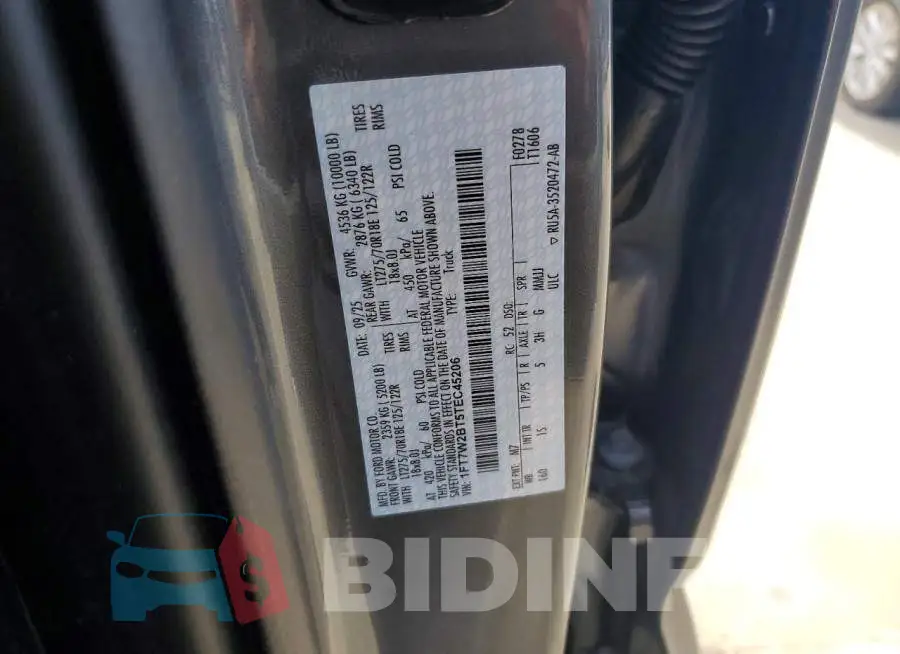 1FT7W2BT5TEC45206 Photo# 12
