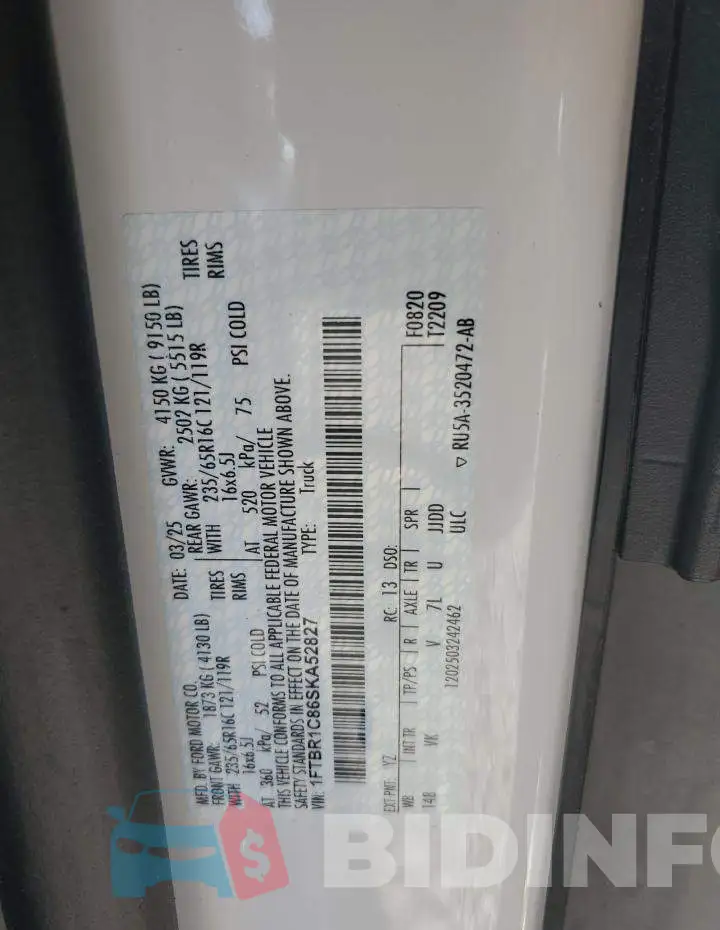 1FTBR1C86SKA52827 Photo# 12