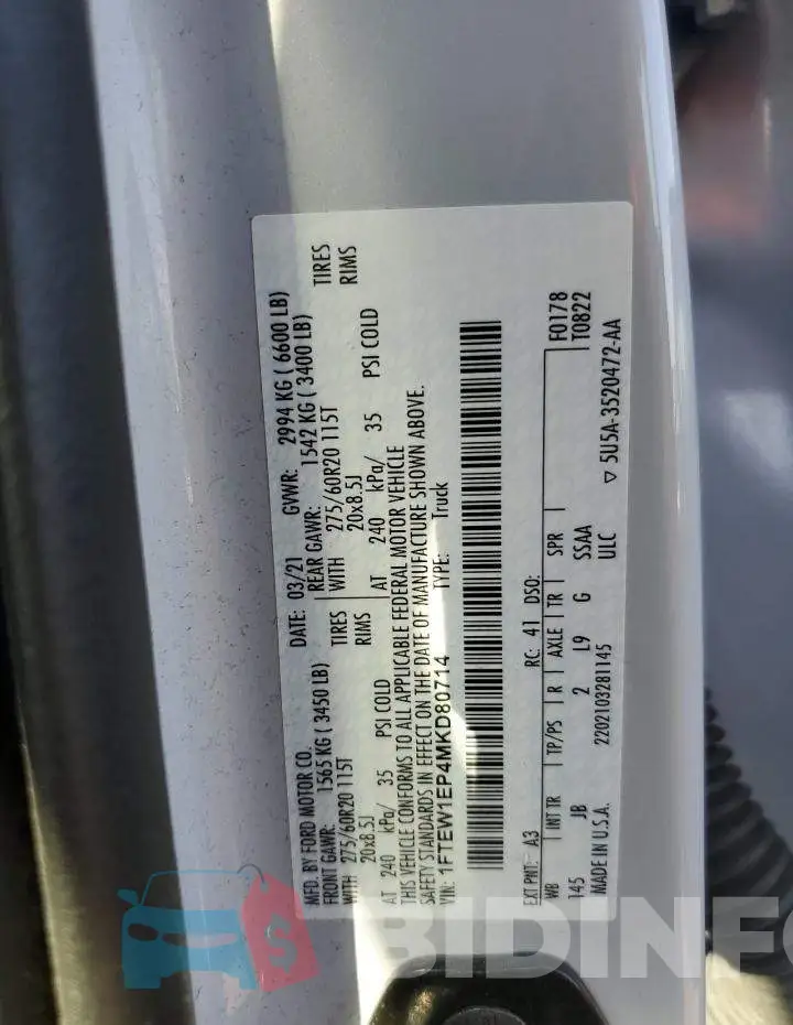 1FTEW1EP4MKD80714 Photo# 12