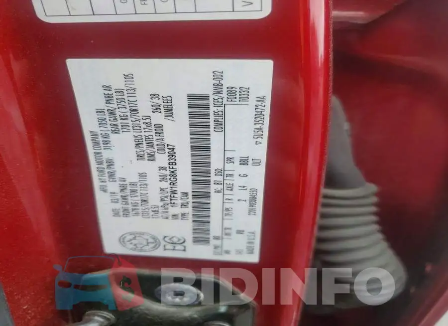 1FTFW1RG8KFB39047 Photo# 13