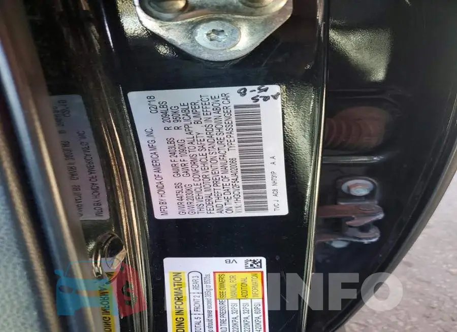 1HGCV2F54JA020066 Photo# 12
