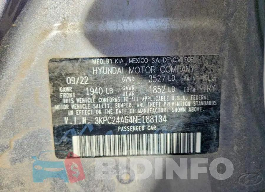 3KPC24A64NE188134 Photo# 12