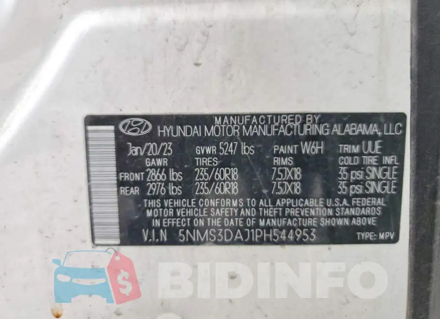 5NMS3DAJ1PH544953 Photo# 13