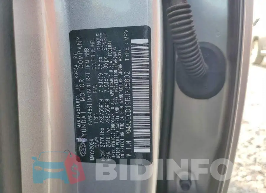 KM8JECD19RU235802 Photo# 13