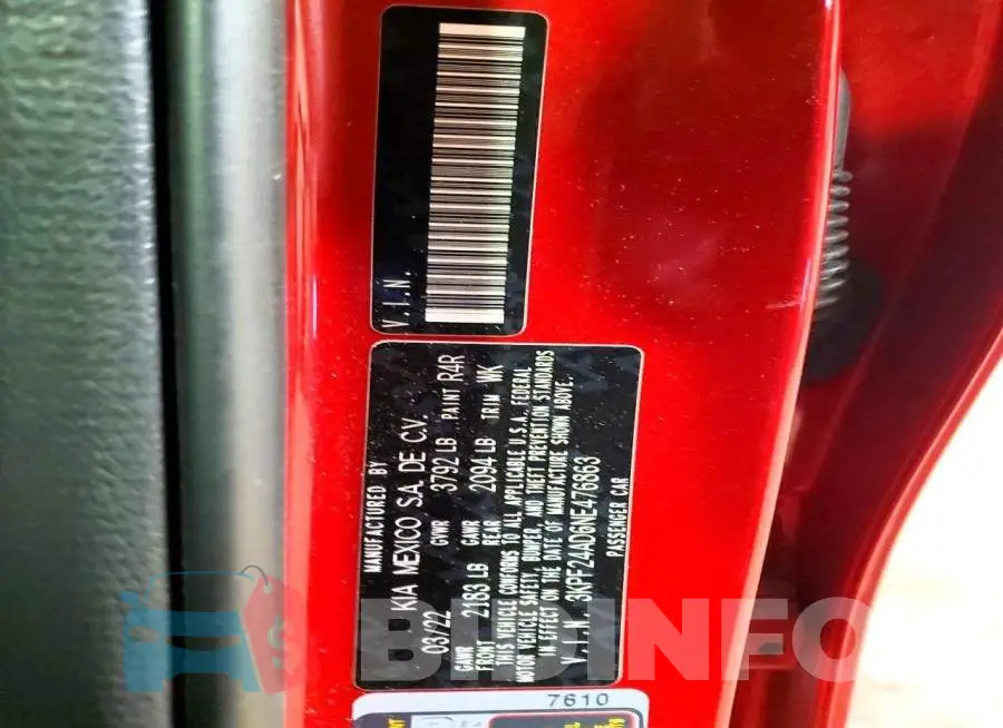 3KPF24AD6NE476863 Photo# 12