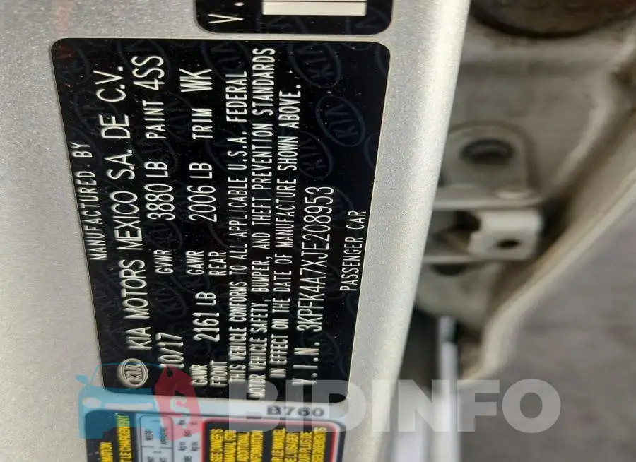 3KPFK4A7XJE208953 Photo# 12