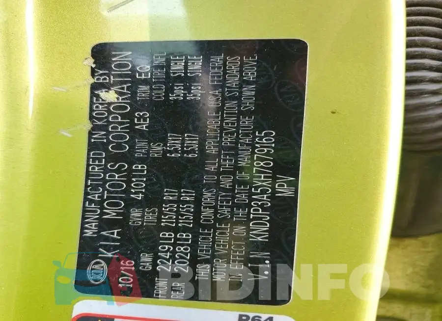 KNDJP3A5XH7879165 Photo# 13