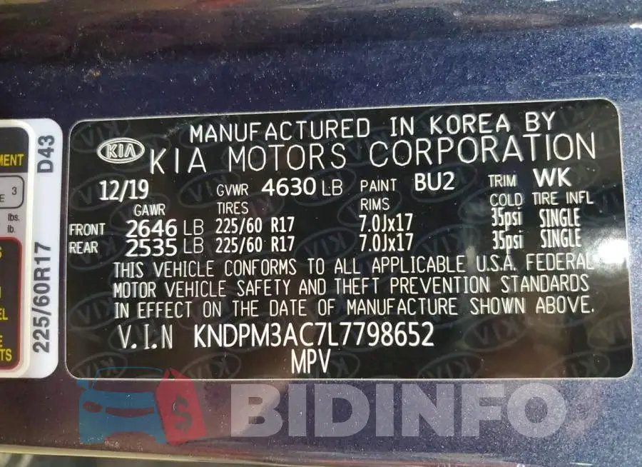 KNDPM3AC7L7798652 Photo# 14