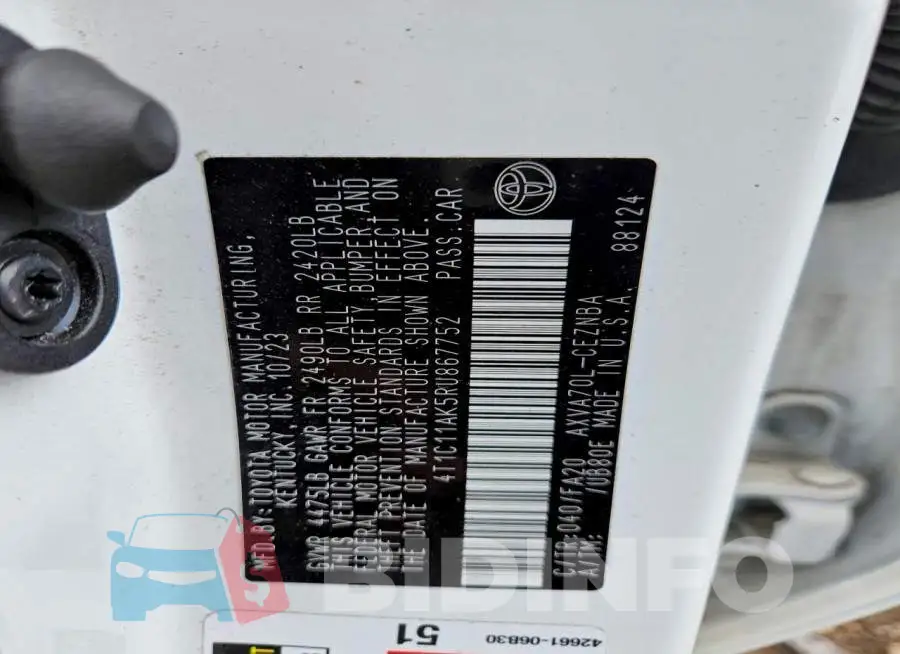 4T1C11AK5RU867752 Photo# 13