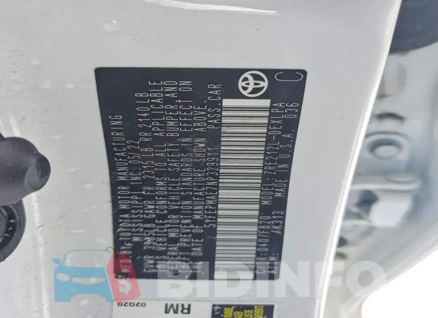 5YFEPMAE7NP329911 Photo# 13