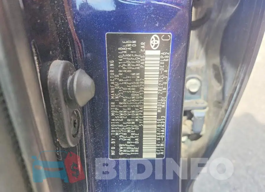5YFEPRAE2LP139282 Photo# 12