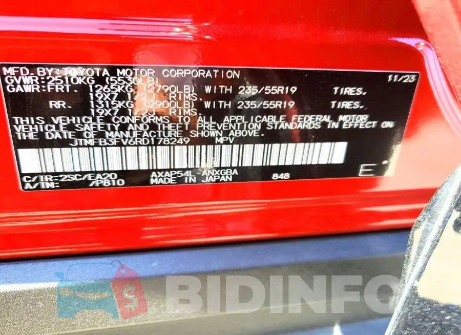 JTMFB3FV6RD178249 Photo# 14